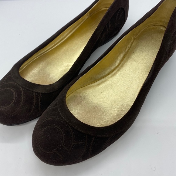 Coach Women’s suede flats - Picture 1 of 6